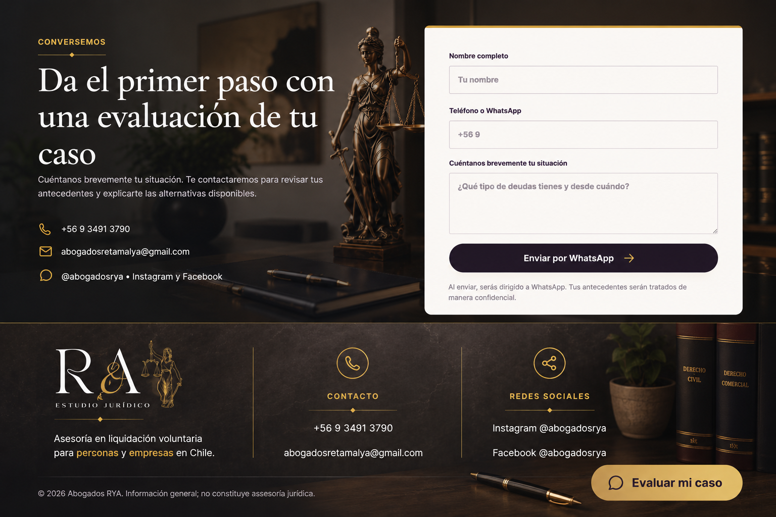 Contacto Abogados RYA